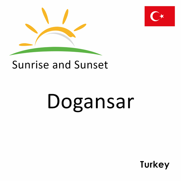 Sunrise and sunset times for Dogansar, Turkey