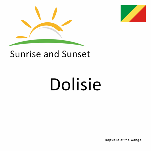 Sunrise and sunset times for Dolisie, Republic of the Congo
