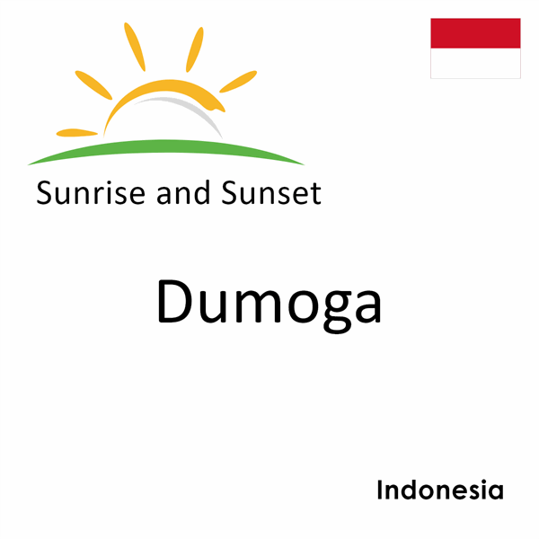 Sunrise and sunset times for Dumoga, Indonesia