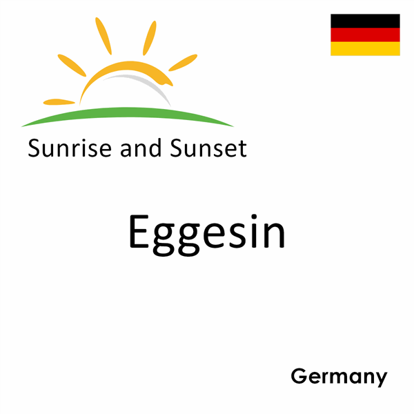 Sunrise and sunset times for Eggesin, Germany