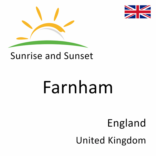 Sunrise and sunset times for Farnham, England, United Kingdom