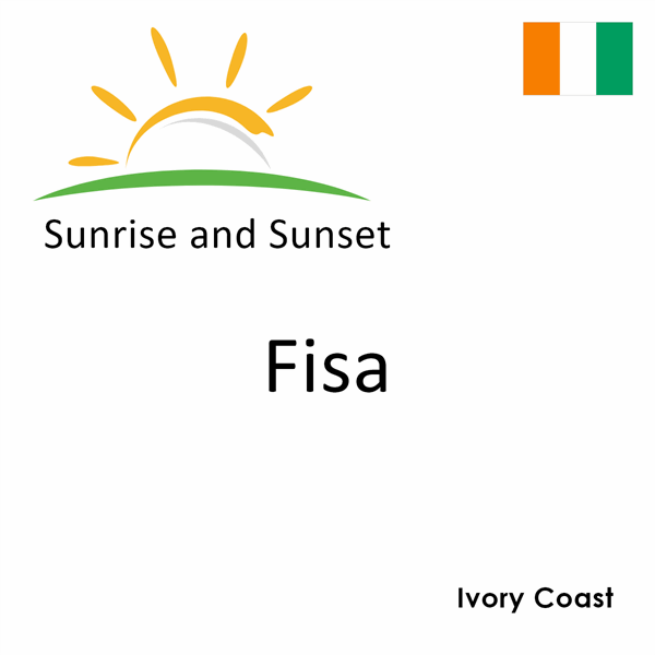 Sunrise and sunset times for Fisa, Ivory Coast