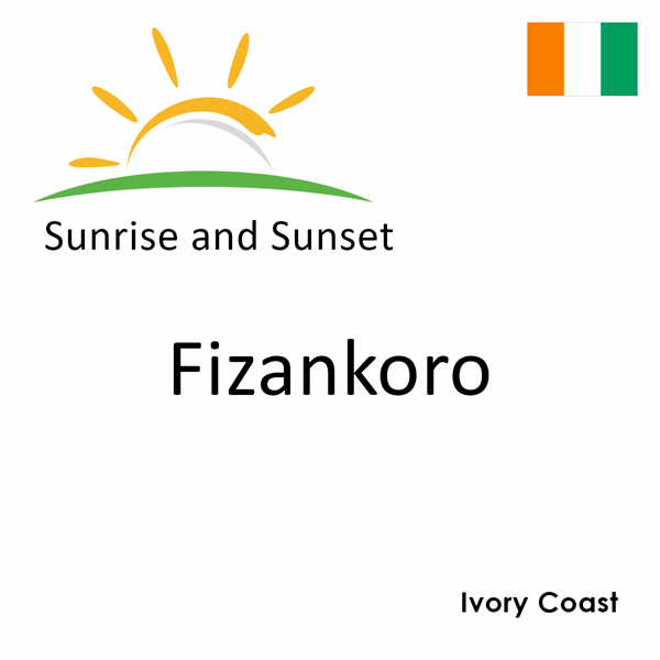 Sunrise and sunset times for Fizankoro, Ivory Coast