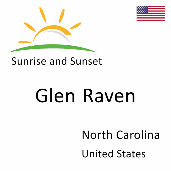 Sunrise and sunset times for Glen Raven, North Carolina, United States