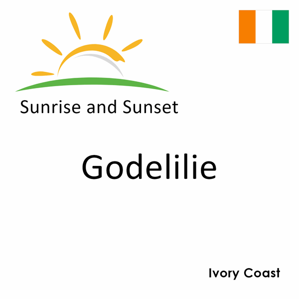 Sunrise and sunset times for Godelilie, Ivory Coast