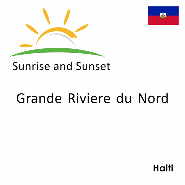Sunrise and sunset times for Grande Riviere du Nord, Haiti