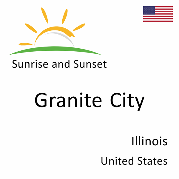 Sunrise and sunset times for Granite City, Illinois, United States