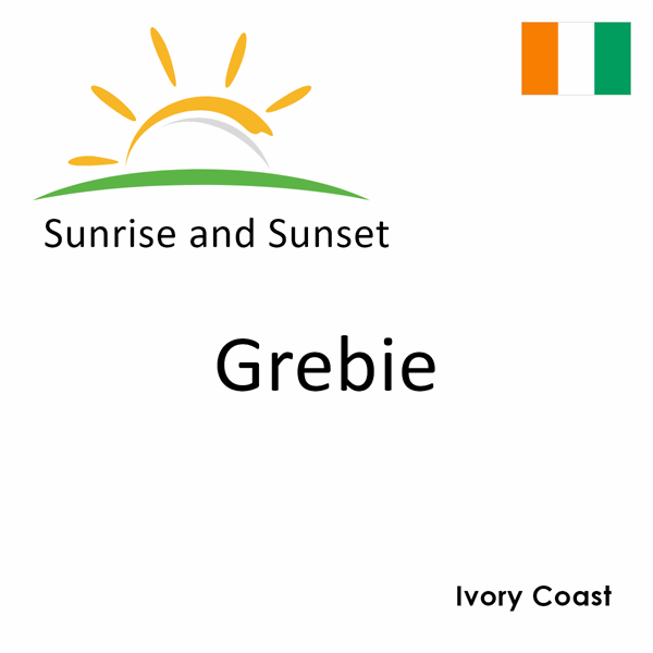 Sunrise and sunset times for Grebie, Ivory Coast