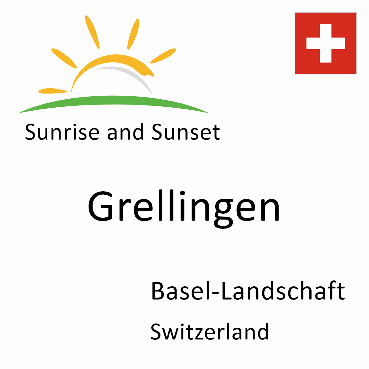 Sunrise and Sunset Times in Grellingen, Basel-Landschaft, Switzerland