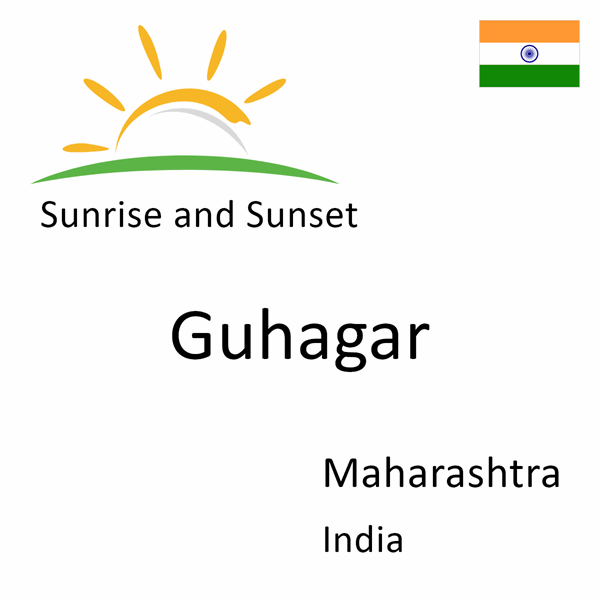 Sunrise and sunset times for Guhagar, Maharashtra, India