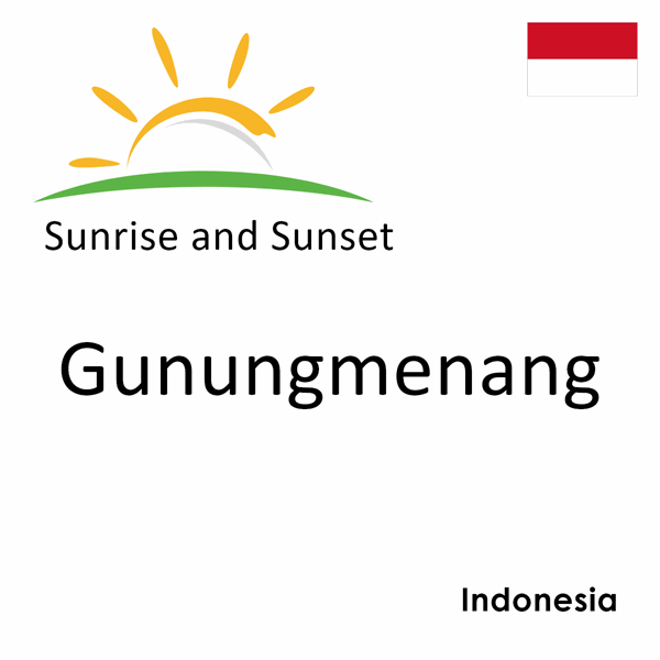 Sunrise and sunset times for Gunungmenang, Indonesia