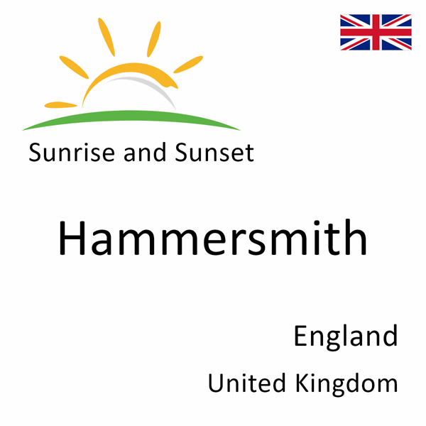 Sunrise and sunset times for Hammersmith, England, United Kingdom