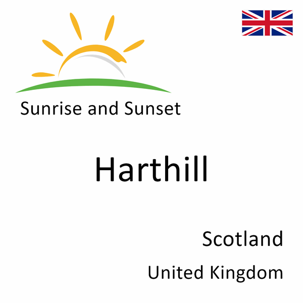 Sunrise and sunset times for Harthill, Scotland, United Kingdom