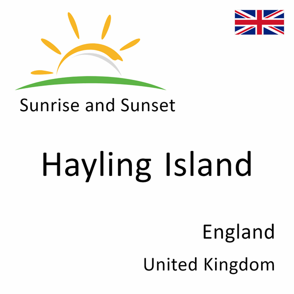 Sunrise and sunset times for Hayling Island, England, United Kingdom
