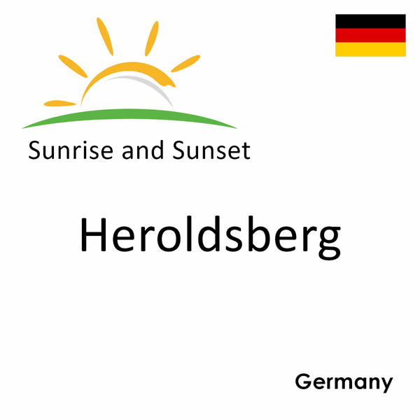 Sunrise and sunset times for Heroldsberg, Germany