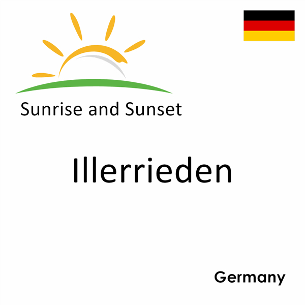 Sunrise and sunset times for Illerrieden, Germany
