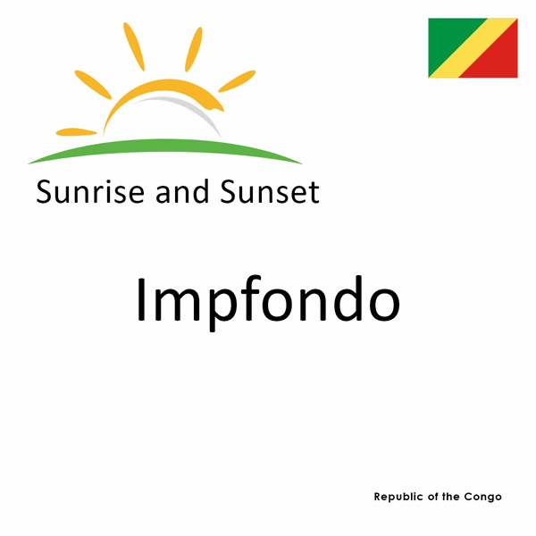Sunrise and sunset times for Impfondo, Republic of the Congo
