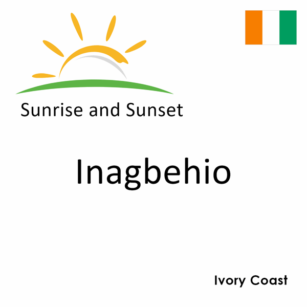 Sunrise and sunset times for Inagbehio, Ivory Coast