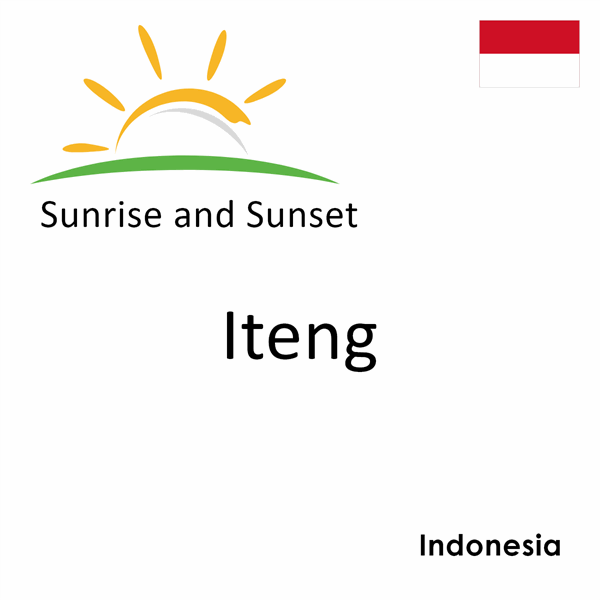 Sunrise and sunset times for Iteng, Indonesia