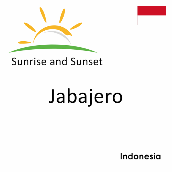 Sunrise and sunset times for Jabajero, Indonesia