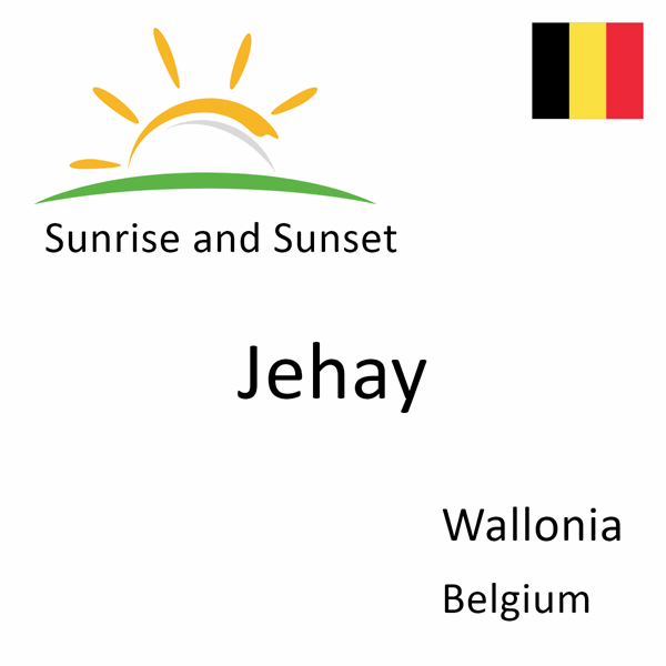 Sunrise and sunset times for Jehay, Wallonia, Belgium