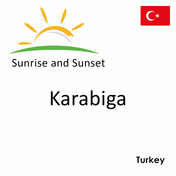 Sunrise and sunset times for Karabiga, Turkey
