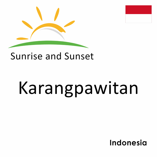 Sunrise and sunset times for Karangpawitan, Indonesia