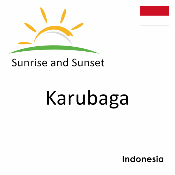 Sunrise and sunset times for Karubaga, Indonesia