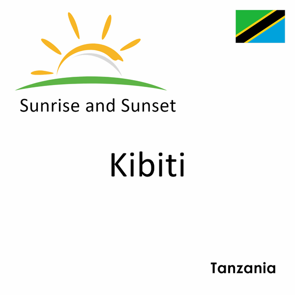 Sunrise and sunset times for Kibiti, Tanzania