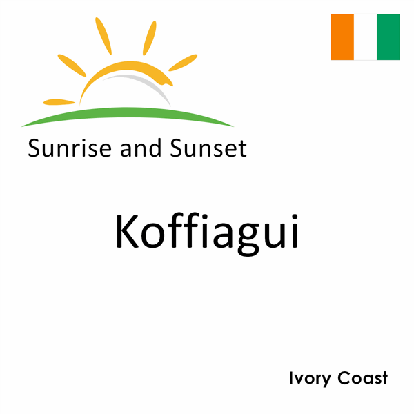 Sunrise and sunset times for Koffiagui, Ivory Coast