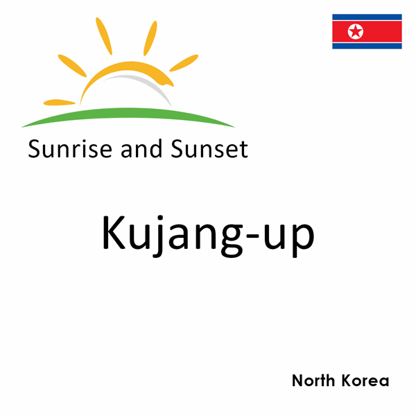 Sunrise and sunset times for Kujang-up, North Korea