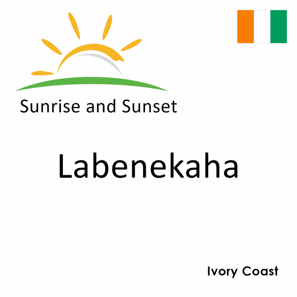 Sunrise and sunset times for Labenekaha, Ivory Coast