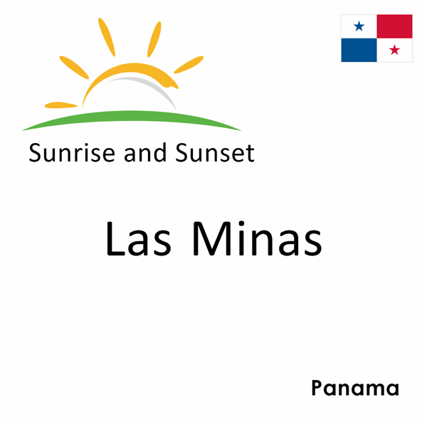Sunrise and sunset times for Las Minas, Panama