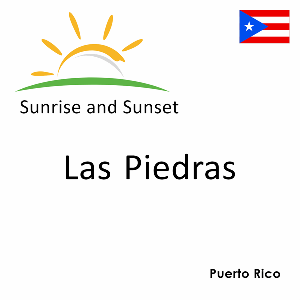 Sunrise and sunset times for Las Piedras, Puerto Rico