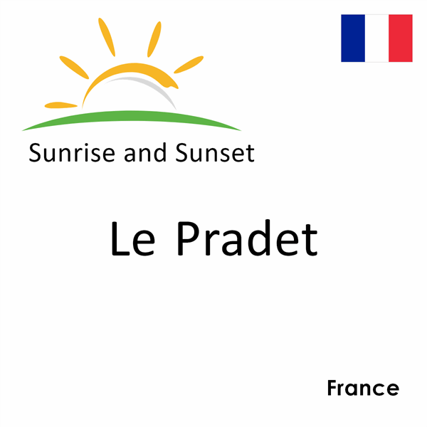 Sunrise and sunset times for Le Pradet, France
