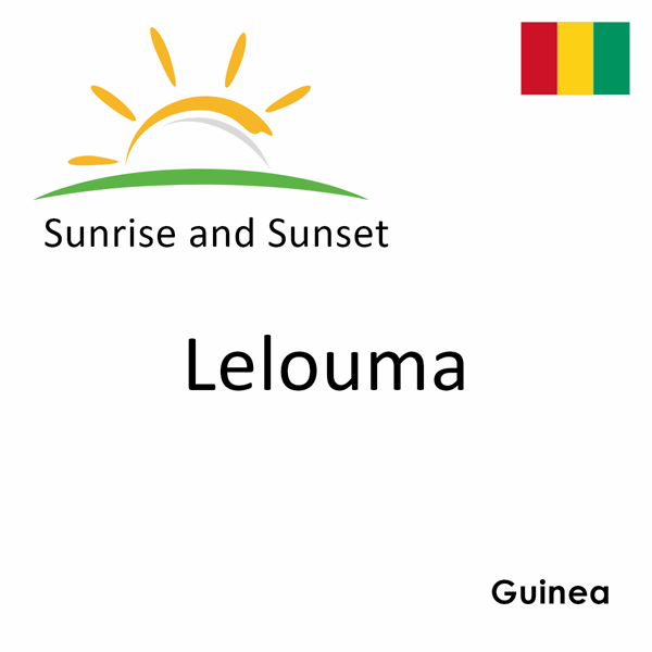 Sunrise and sunset times for Lelouma, Guinea
