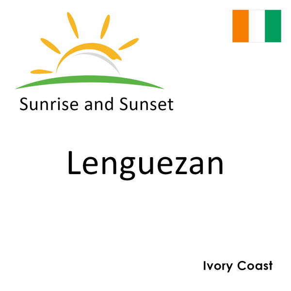 Sunrise and sunset times for Lenguezan, Ivory Coast