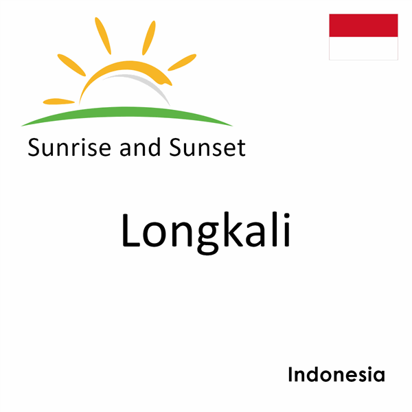 Sunrise and sunset times for Longkali, Indonesia