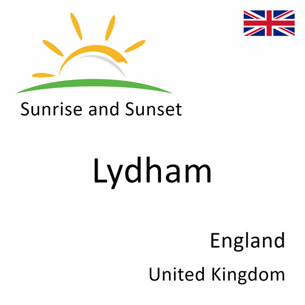 Sunrise and sunset times for Lydham, England, United Kingdom
