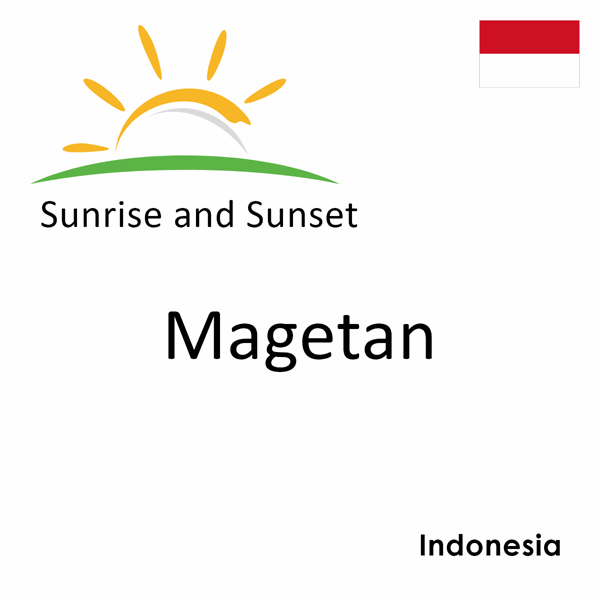 Sunrise and sunset times for Magetan, Indonesia
