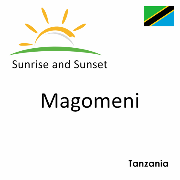 Sunrise and sunset times for Magomeni, Tanzania
