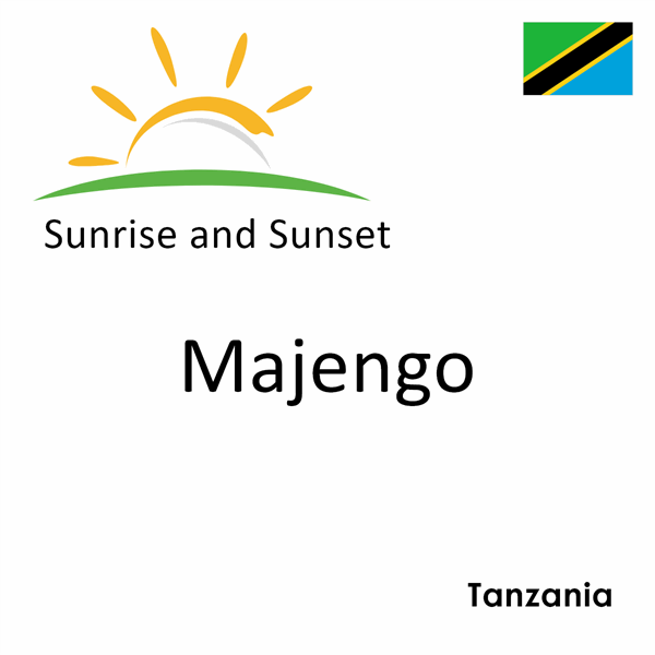 Sunrise and sunset times for Majengo, Tanzania