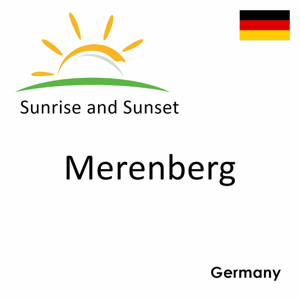 Sunrise and sunset times for Merenberg, Germany