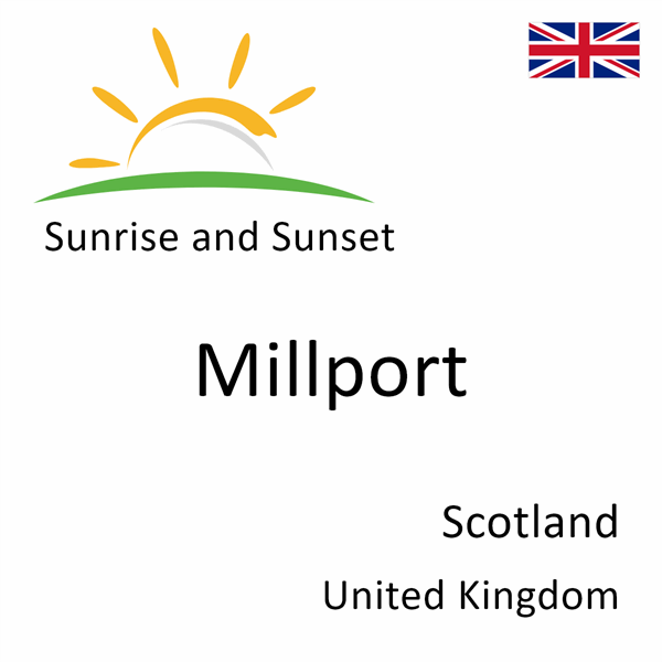 Sunrise and sunset times for Millport, Scotland, United Kingdom