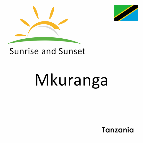 Sunrise and sunset times for Mkuranga, Tanzania