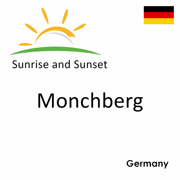 Sunrise and sunset times for Monchberg, Germany