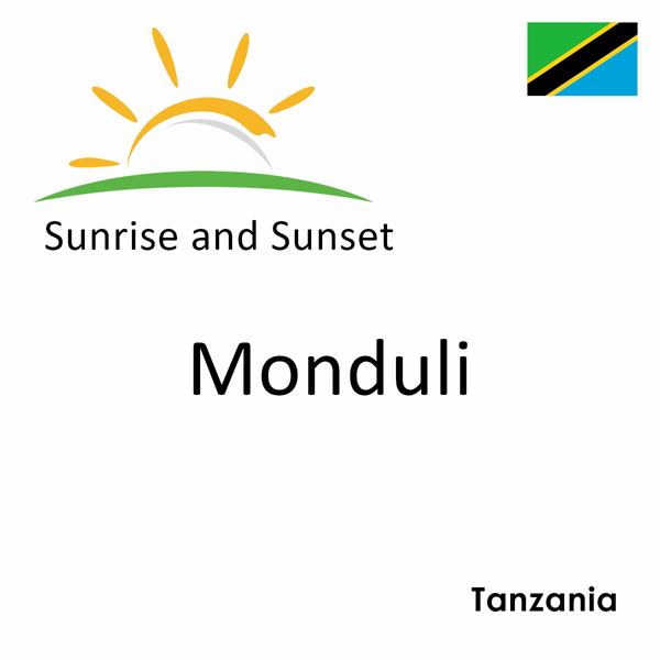 Sunrise and sunset times for Monduli, Tanzania