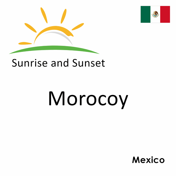 Sunrise and sunset times for Morocoy, Mexico