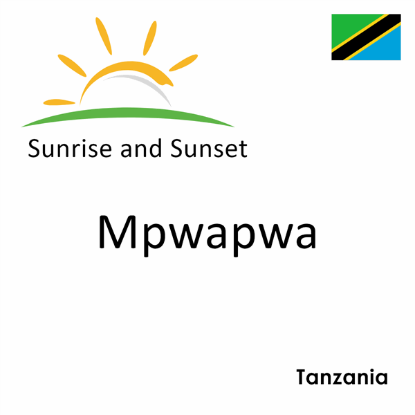 Sunrise and sunset times for Mpwapwa, Tanzania