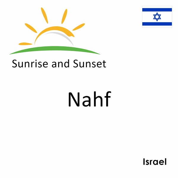 Sunrise and sunset times for Nahf, Israel